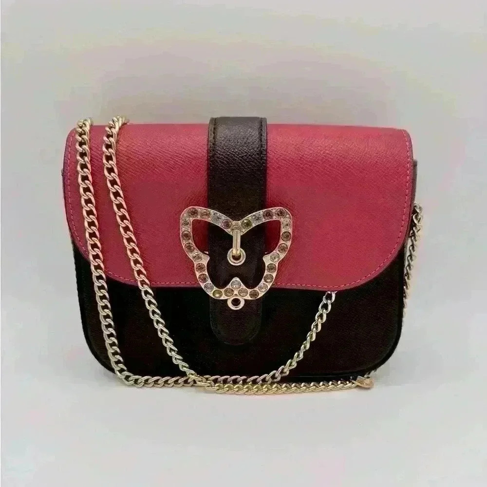 Coach Gemma Crossbody Bag In Colorblock With Butterfly Buckle EUC - Picture 4 of 14